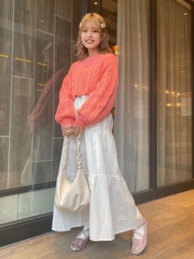 中村　未緒さん（レディース・153cm）の冬コーディネート