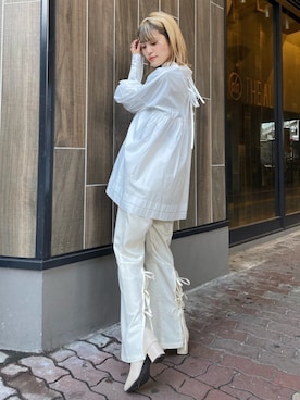 中村　未緒さん（レディース・153cm）の冬コーディネート