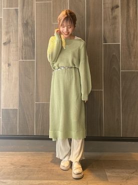 中村　未緒さん（レディース・153cm）の春コーディネート