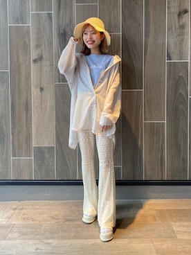 中村　未緒さん（レディース・153cm）の春コーディネート