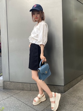 中村　未緒さん（レディース・153cm）の春コーディネート