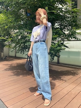 中村　未緒さん（レディース・153cm）の夏コーディネート