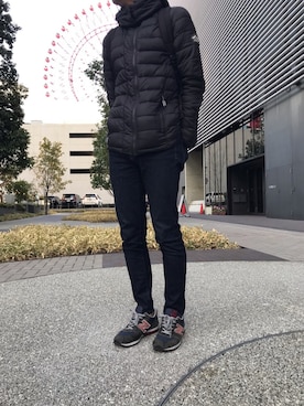 「平成最後のWEARISTAセンバツ」｜「アイテム（ダウンジャケット/コート）」を使った、iwa.さん（メンズ・173cm）の冬コーディネート