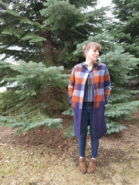 「Anthropologie（アンソロポロジー）のアイテム（ノーカラージャケット）」を使った、Robinさん（レディース・163cm）の春コーディネート