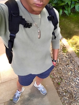 「WOOLRICH（ウールリッチ）のアイテム（パンツ）」を使った、luckydog505さん（メンズ・172cm）の夏コーディネート
