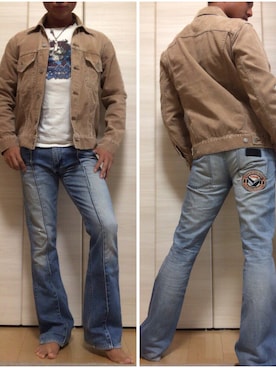 「BACK BONE（バックボーン）のアイテム」を使った、luckydog505さん（メンズ・172cm）の夏コーディネート