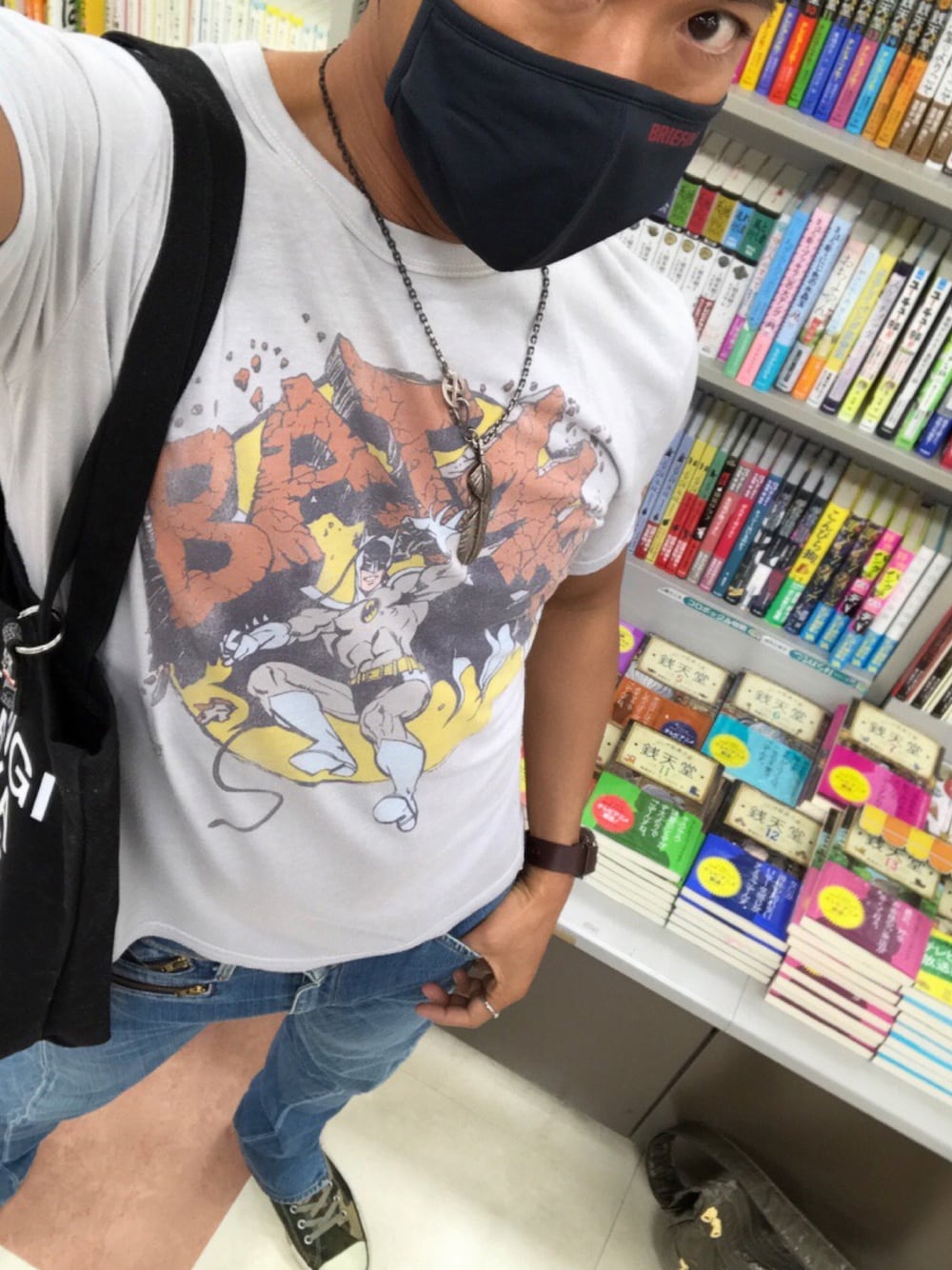 「夏コーデ」｜「JUNK FOODのアイテム（Tシャツ/カットソー、その他）」を使った、luckydog505さん（メンズ・172cm）の春コーディネートの1枚目の写真