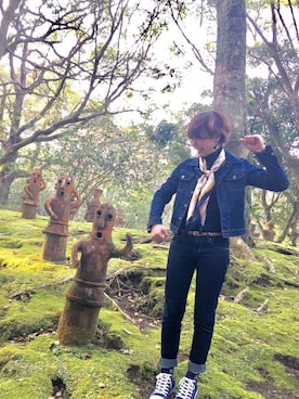 「スプリングSENSEOFPLACE」｜「アイテム（ジャケット/アウター）」を使った、mon.さん（レディース・158cm）の春コーディネート