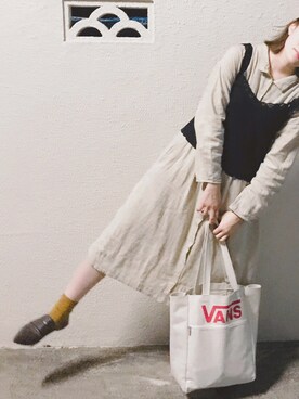 「LBC（エルビーシー）のアイテム（ワンピース/ドレス）」を使った、たなかさん（レディース・163cm）の秋コーディネート
