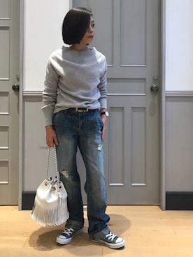 Yoko Ishibashiさん(レディース・153cm)の冬コーディネート