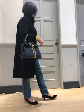 「LEONARD（レオナール）のアイテム」を使った、Yoko  Ishibashiさん（レディース・153cm）の春コーディネート