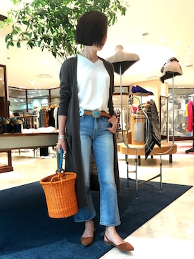 「ICB（アイシービー）のアイテム（トップス）」を使った、Yoko  Ishibashiさん（レディース・153cm）の春コーディネート