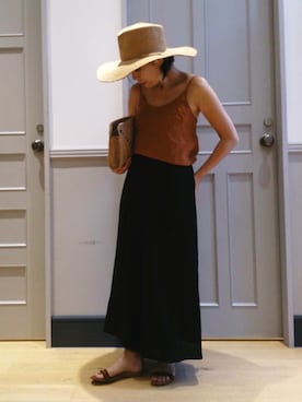 「Sans Arcidet（サンアルシデ）のアイテム」を使った、Yoko  Ishibashiさん（レディース・153cm）の春コーディネート