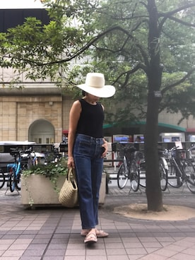 「Sans Arcidet（サンアルシデ）のアイテム」を使った、Yoko  Ishibashiさん（レディース・153cm）の夏コーディネート