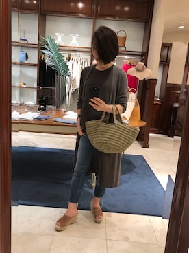 「ICB（アイシービー）のアイテム（アンサンブル）」を使った、Yoko  Ishibashiさん（レディース・153cm）の夏コーディネート
