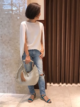 Yoko Ishibashiさん(レディース・153cm)の夏コーディネート