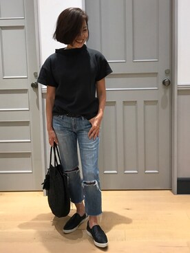 Yoko  Ishibashiさんの「MAISON N.H PARIS サークルカゴ バッグ」を使ったコーディネート