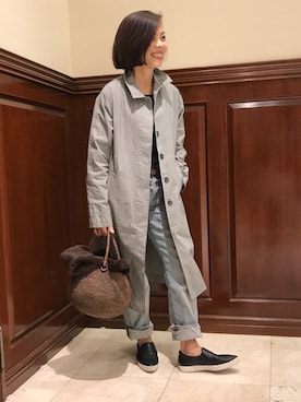 「Sans Arcidet（サンアルシデ）のアイテム」を使った、Yoko  Ishibashiさん（レディース・153cm）の秋コーディネート