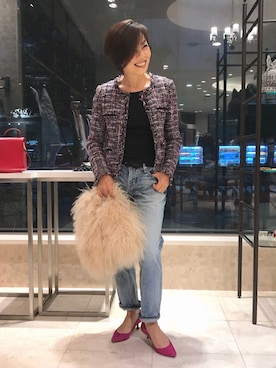 Yoko  Ishibashiさん（レディース・153cm）の秋コーディネート