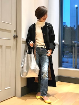 Yoko  Ishibashiさん（レディース・153cm）の秋コーディネート