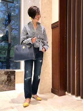 「HIGH CLASS（ハイクラス）のアイテム」を使った、Yoko  Ishibashiさん（レディース・153cm）の冬コーディネート