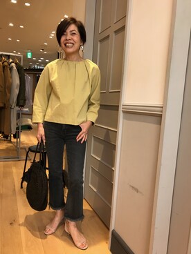 Yoko  Ishibashiさんの「MAISON N.H PARIS サークルカゴ バッグ」を使ったコーディネート