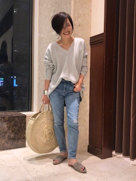 「VONDEL（フォンデル）のアイテム」を使った、Yoko  Ishibashiさん（レディース・153cm）の春コーディネート