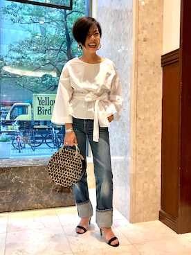 Yoko  Ishibashiさん（レディース・153cm）の春コーディネート