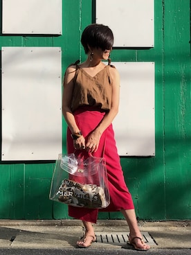 Yoko  Ishibashiさん（レディース・153cm）の夏コーディネート