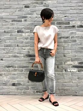 Yoko  Ishibashiさん（レディース・153cm）の夏コーディネート