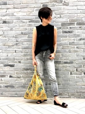 Yoko  Ishibashiさん（レディース・153cm）の夏コーディネート