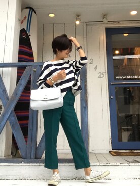 「おちびさん」｜「アイテム（アナログ腕時計）」を使った、Yoko  Ishibashiさん（レディース・153cm）の秋コーディネート