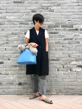 「HIGH CLASS（ハイクラス）のアイテム」を使った、Yoko  Ishibashiさん（レディース・153cm）の秋コーディネート
