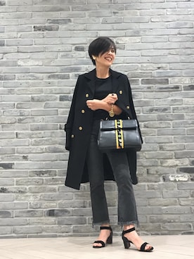 「LEONARD（レオナール）のアイテム」を使った、Yoko  Ishibashiさん（レディース・153cm）の秋コーディネート
