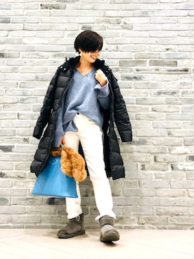 「HIGH CLASS（ハイクラス）のアイテム」を使った、Yoko  Ishibashiさん（レディース・153cm）の冬コーディネート