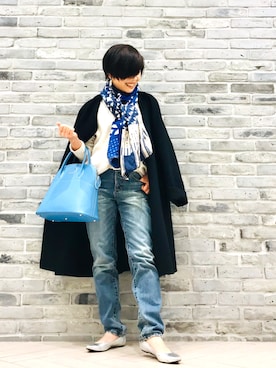 「HIGH CLASS（ハイクラス）のアイテム」を使った、Yoko  Ishibashiさん（レディース・153cm）の冬コーディネート