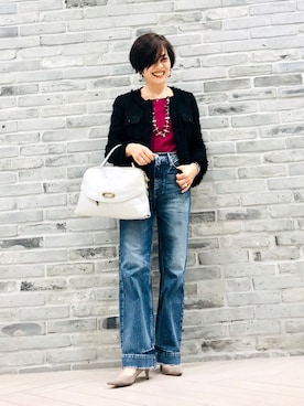 「IENA（イエナ）のアイテム（パンプス）」を使った、Yoko  Ishibashiさん（レディース・153cm）の春コーディネート