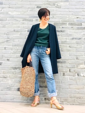 Yoko  Ishibashiさん（レディース・153cm）の春コーディネート