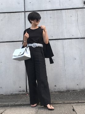 「プチプラミックス」｜Yoko  Ishibashiさん（レディース・153cm）の夏コーディネート