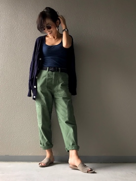 「おちびさん」｜「アイテム（アナログ腕時計）」を使った、Yoko  Ishibashiさん（レディース・153cm）の秋コーディネート
