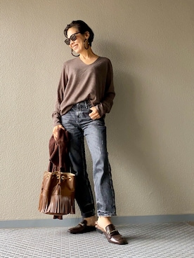 Yoko Ishibashiさん(レディース・153cm)の秋コーディネート