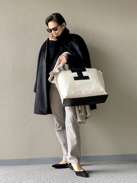 Yoko Ishibashiさん(レディース・153cm)の冬コーディネート