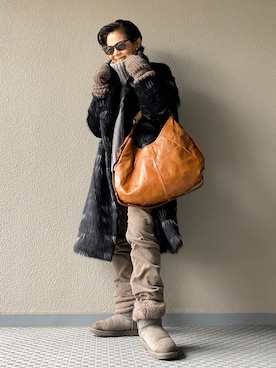 Yoko Ishibashiさん(レディース・153cm)の冬コーディネート