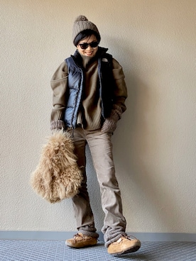 Yoko  Ishibashiさん（レディース・153cm）の冬コーディネート