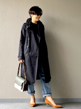「おちびさん」｜「アイテム（パンプス）」を使った、Yoko  Ishibashiさん（レディース・153cm）の春コーディネート