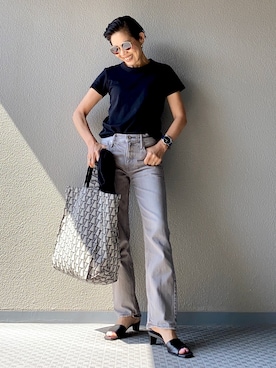 「おちびさん」｜「アイテム（アナログ腕時計）」を使った、Yoko  Ishibashiさん（レディース・153cm）の春コーディネート