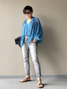 Yoko Ishibashiさん(レディース・153cm)の夏コーディネート