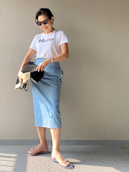 Yoko Ishibashi Madison Blueのtシャツ カットソーを使ったコーディネート Wear