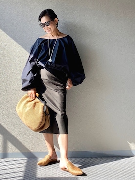 Yoko  Ishibashiさん（レディース・153cm）の秋コーディネート