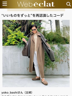 「VERMEIL par iena（ヴェルメイユパーイエナ）のアイテム（ジャケット/アウター）」を使った、Yoko  Ishibashiさん（レディース・153cm）の冬コーディネート